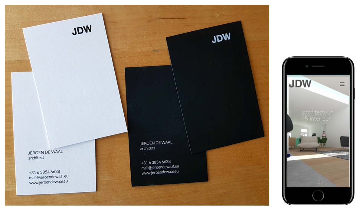 webdesign en ontwerp visitekaartje - JDW Rotterdam