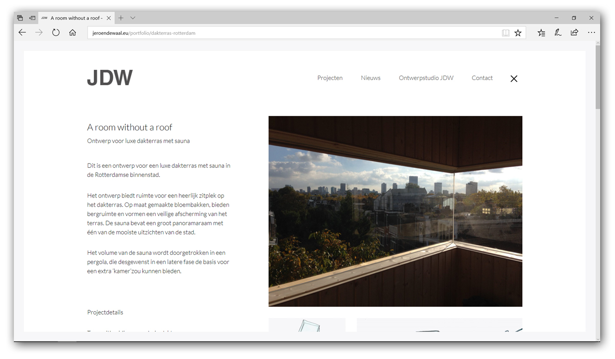 website ontwerp - JDW Rotterdam