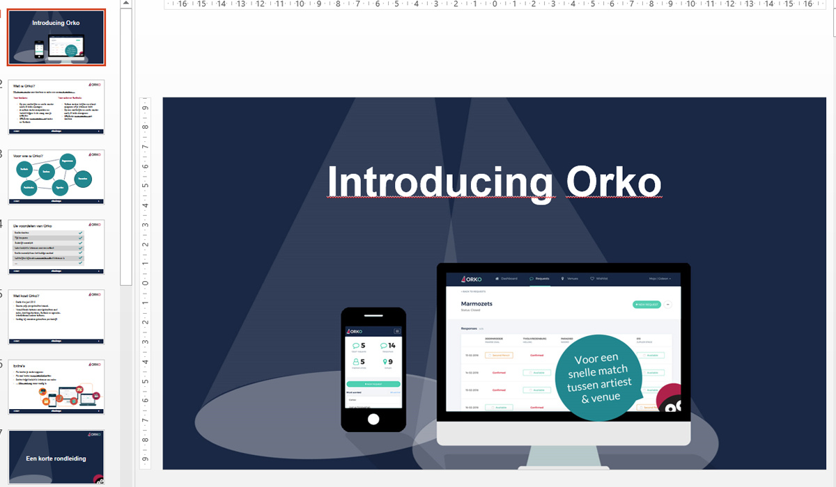 Ontwerp oresentatietemplate - Orko