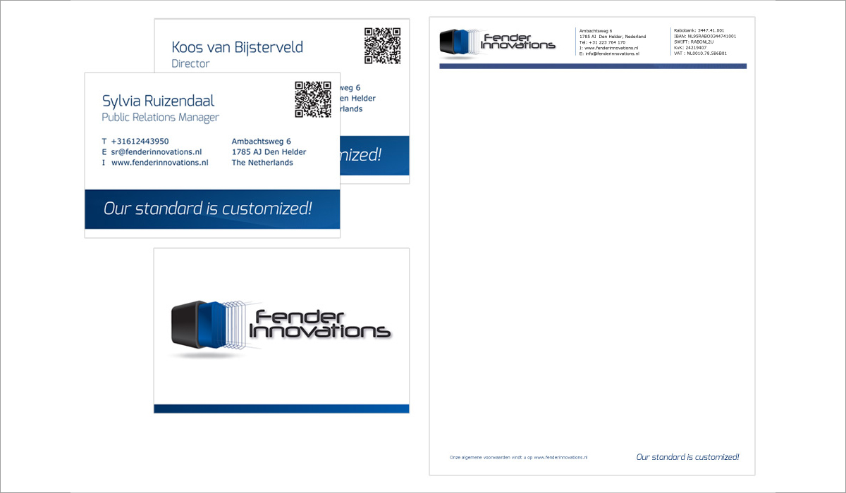 image-Grafisch ontwerp van visitekaartjes en document template