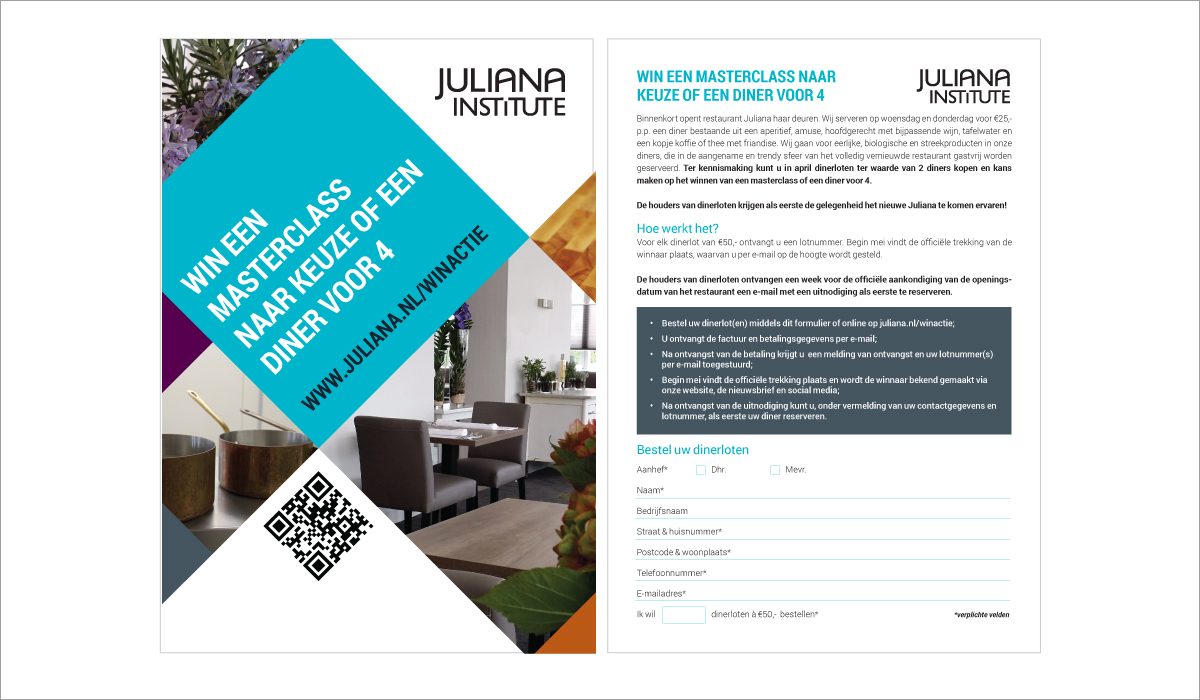 Image-Conceptontwikkeling en flyerontwerp Winactie