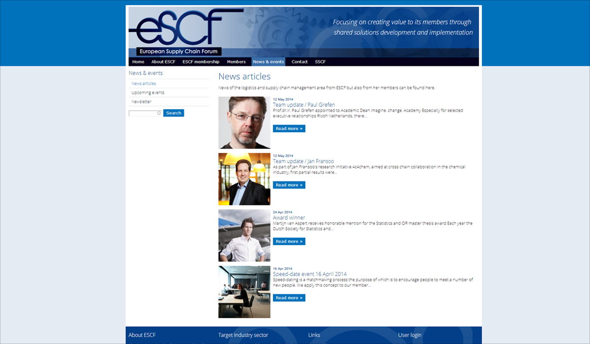 Image-Webdesign ESCF Eindhoven