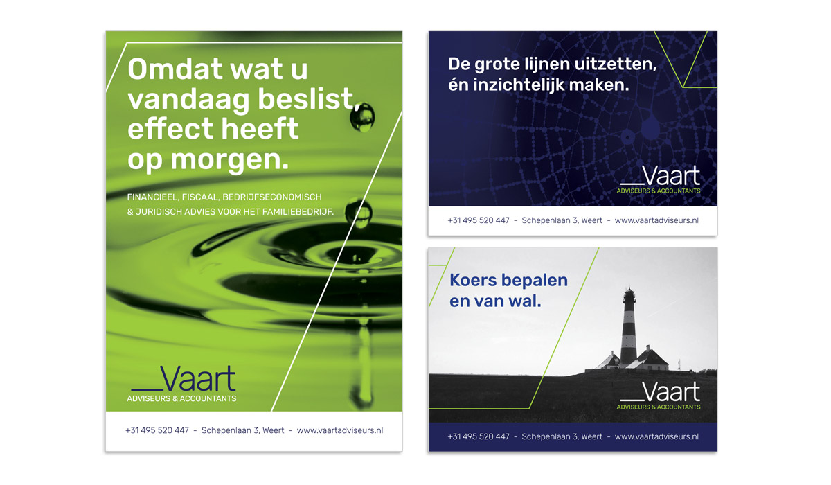 VAART Adviseurs en Accountants Weert - ontwerp advertenties