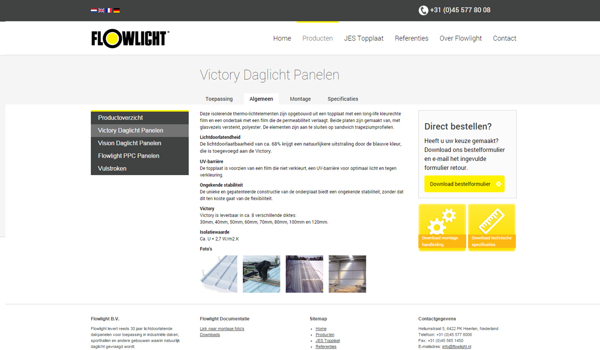 Responsive webdesign Flowlight Heerlen