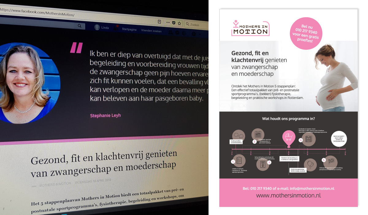 webdesign - Mothers in Motion Rotterdam