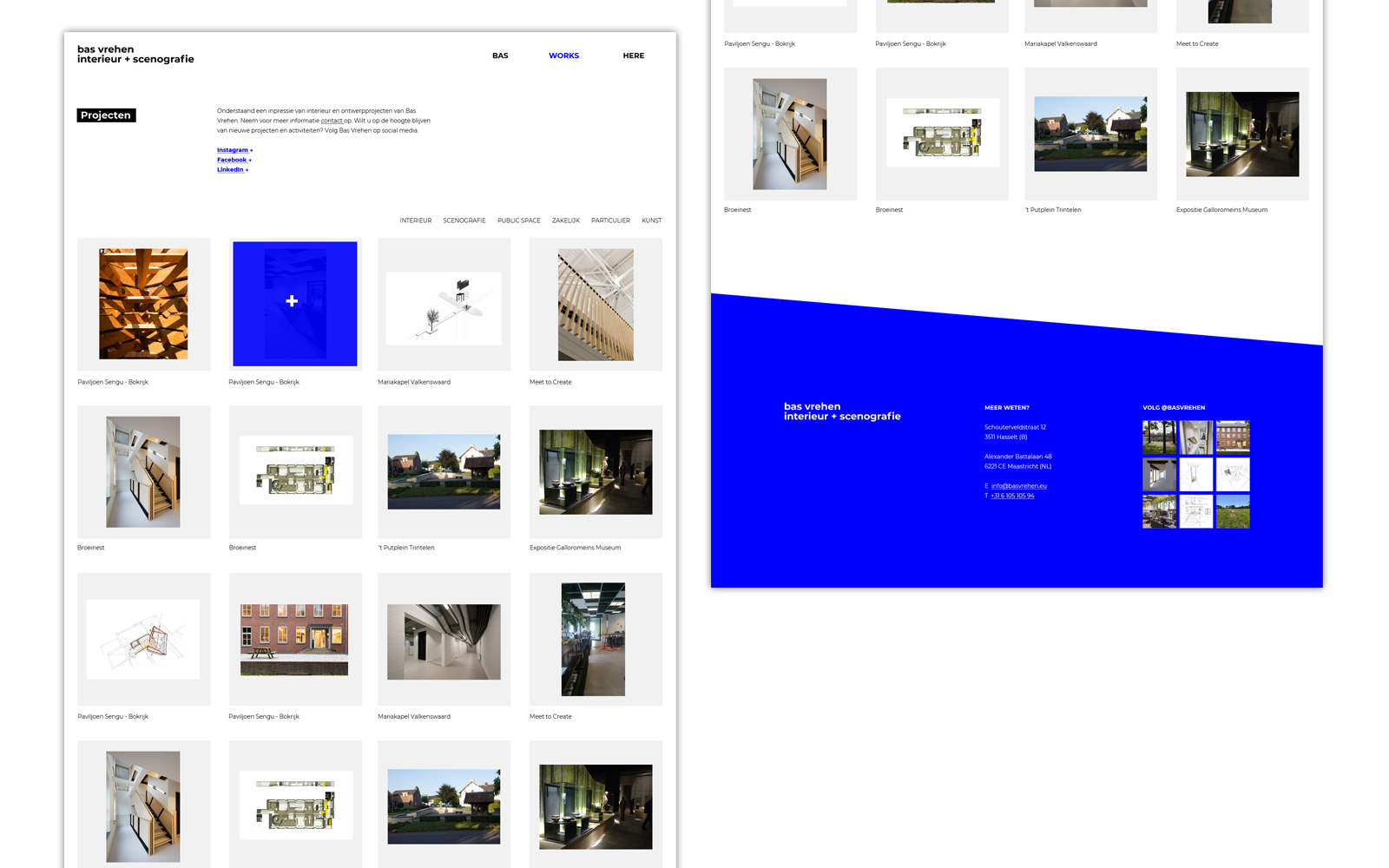 portfolio website interieurontwerper Bas Vrehen